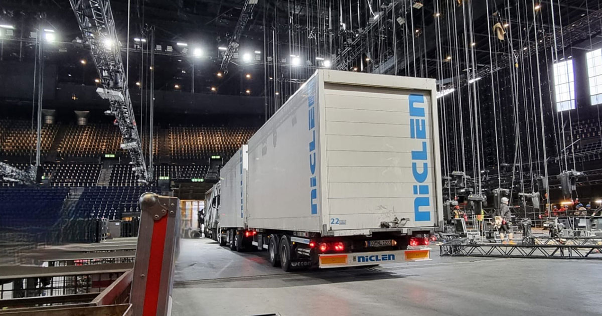 Niclen Truck auf einem Veranstaltungsort