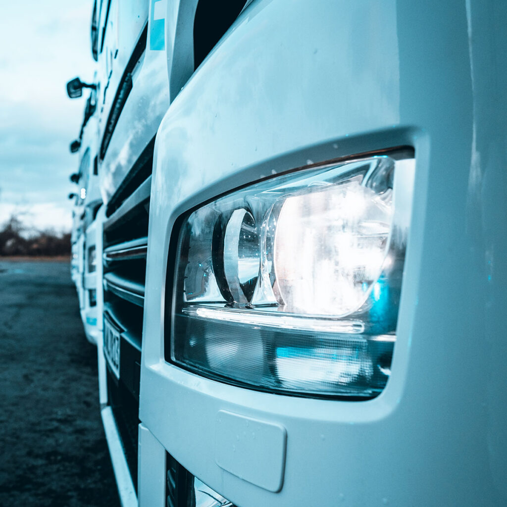 Detail Trucker Scheinwerfer